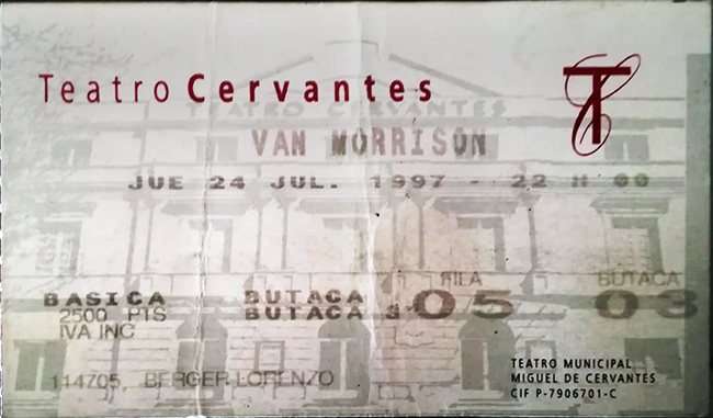 Málaga, 24 Julio 1997.  Teatro Cervantes